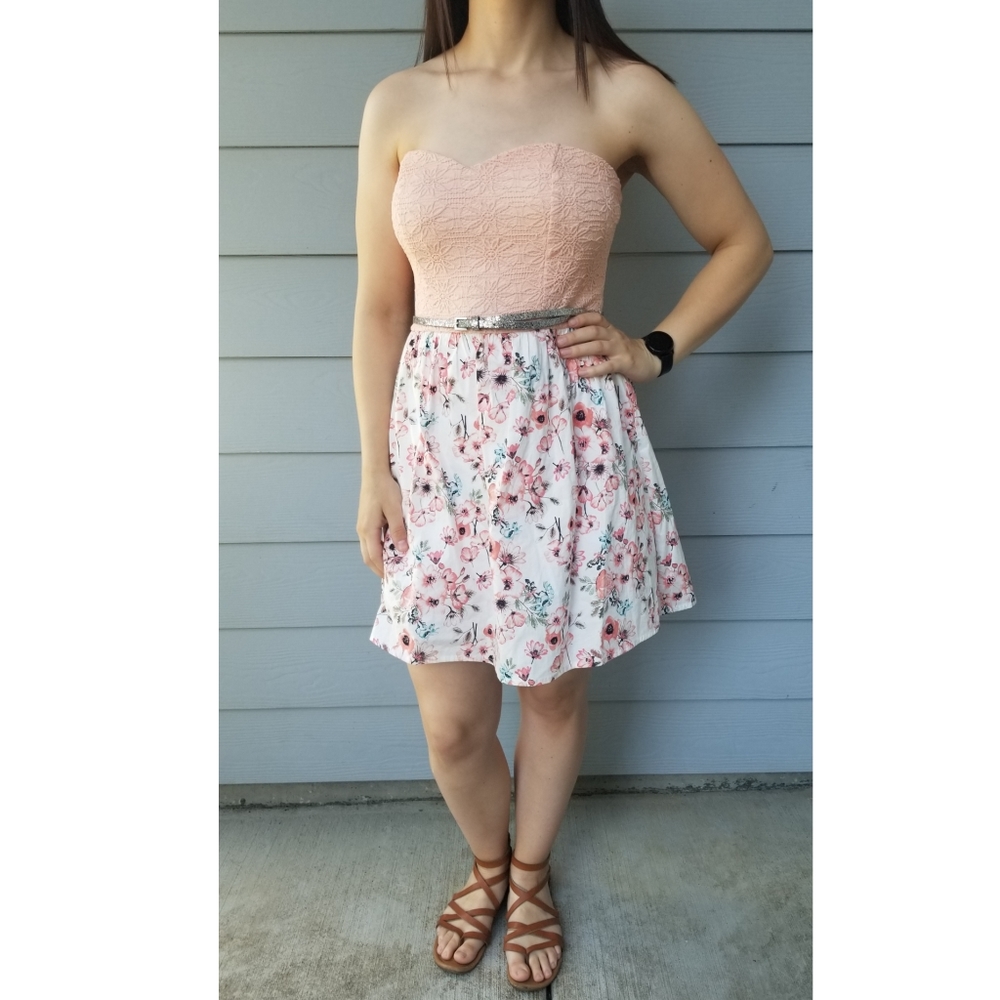 Coral Floral Dress size L